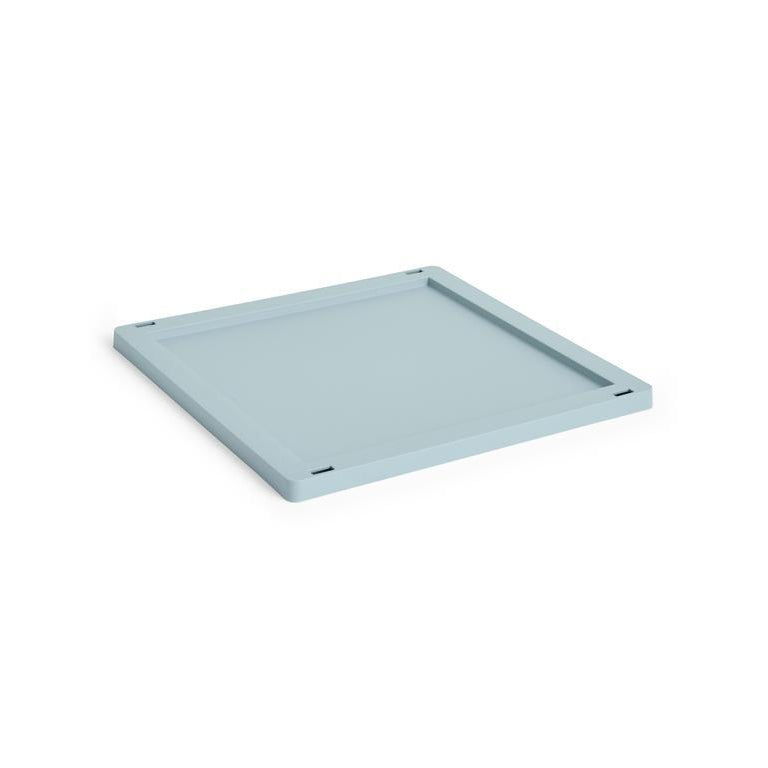 Colour Crate Plastic Square/Cube låg, M - Dusty Blue